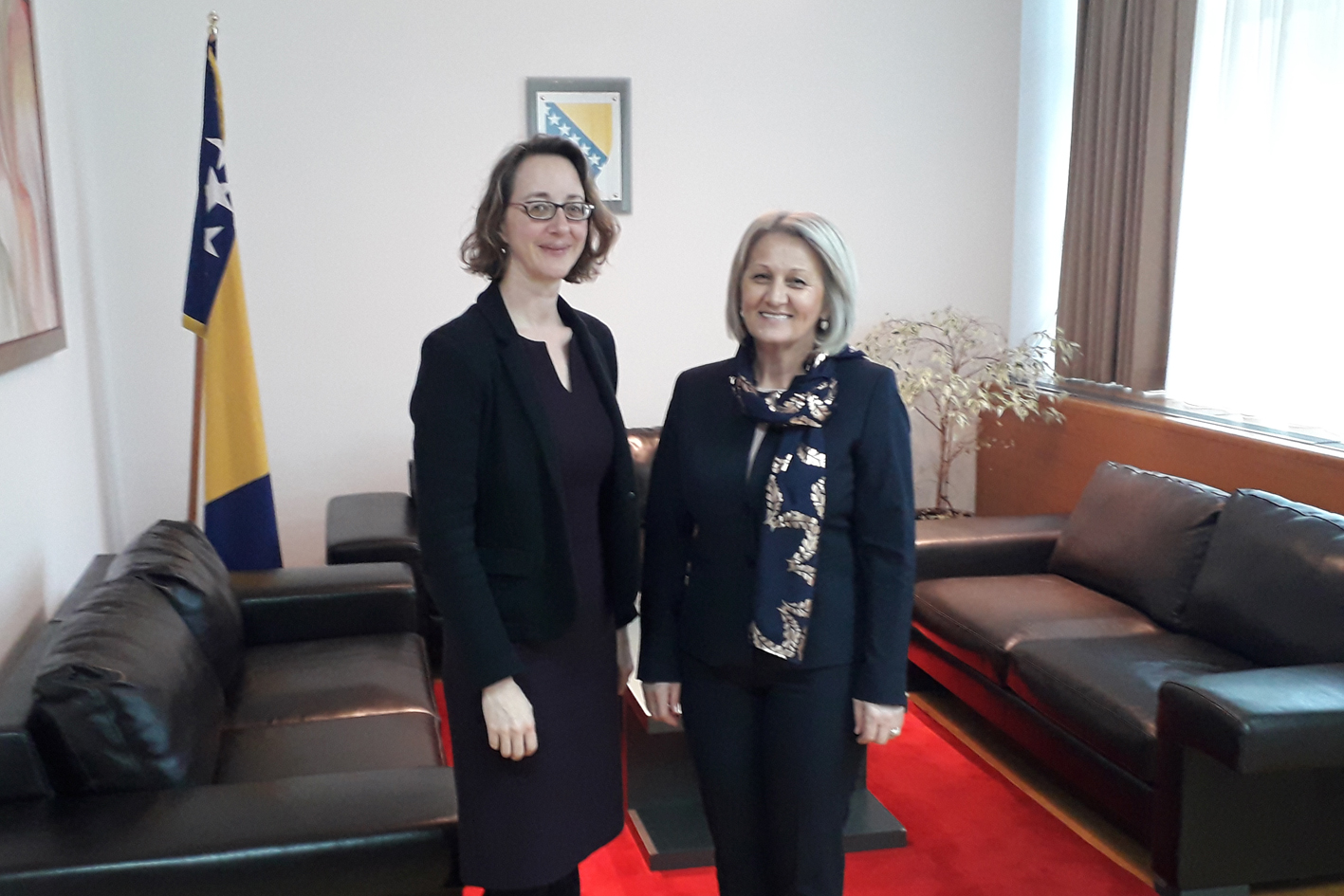 Zamjenica predsjedavajućeg Predstavničkog doma Borjana Krišto susrela se sa zamjenicom ambasadora Velike Britanije u BiH
